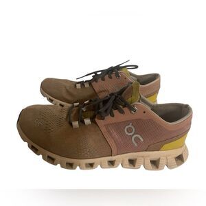 On Cloud X Running Shoes - Women's Size 8 - Mocha/Sand